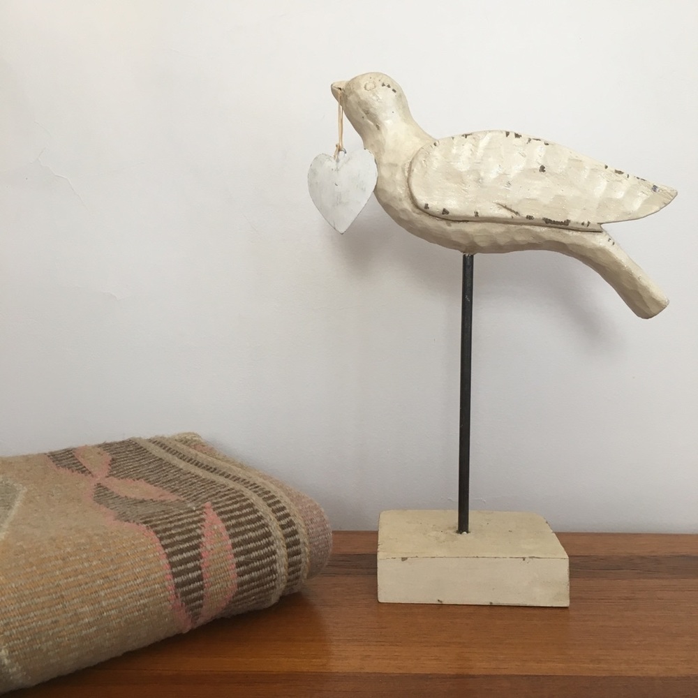 Rustic Wooden Decorative Bird